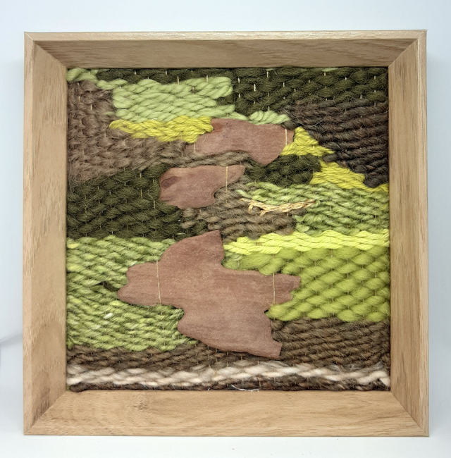 Cadre tissé &quot;écorse&quot;