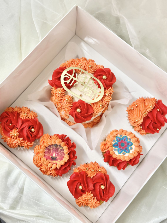 Diwali Bento Cake & Cupcakes