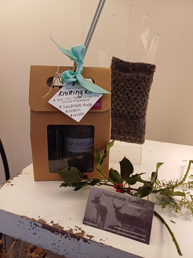 Handwarmer knitting kit 