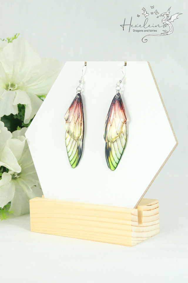 Mystic Emberleaf Fairy Wings Earrings