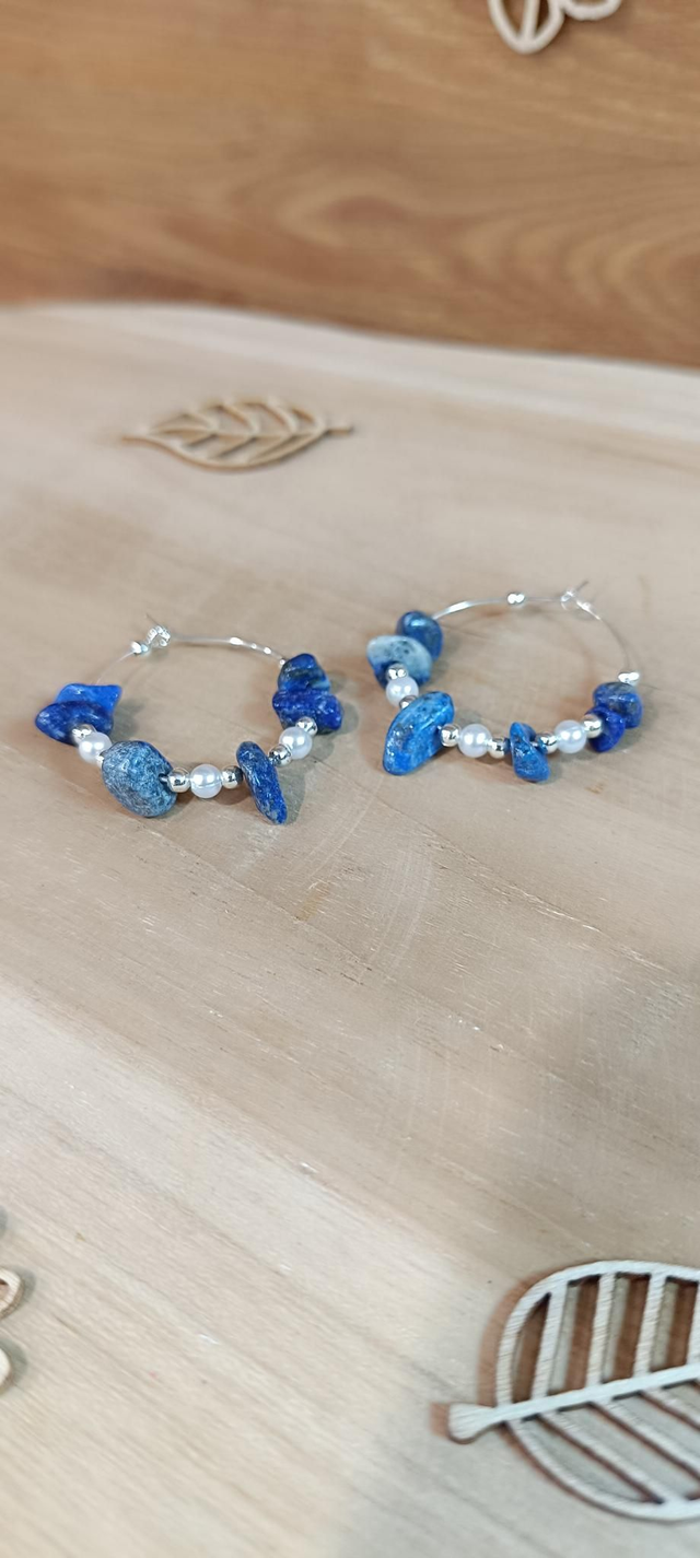 Boucles d'oreilles - Pierre naturelle argent