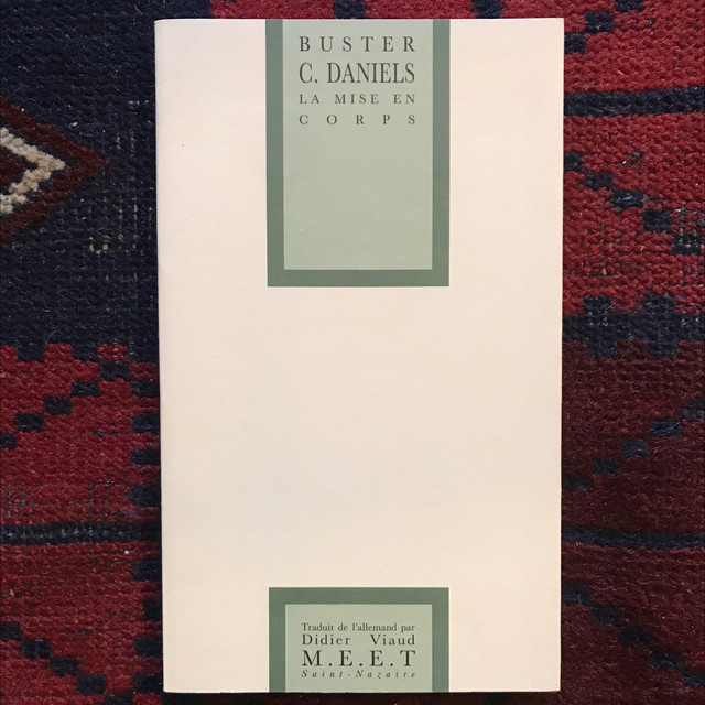 C. DANIELS Buster - La mise en corps (bilingue allemand/français)
