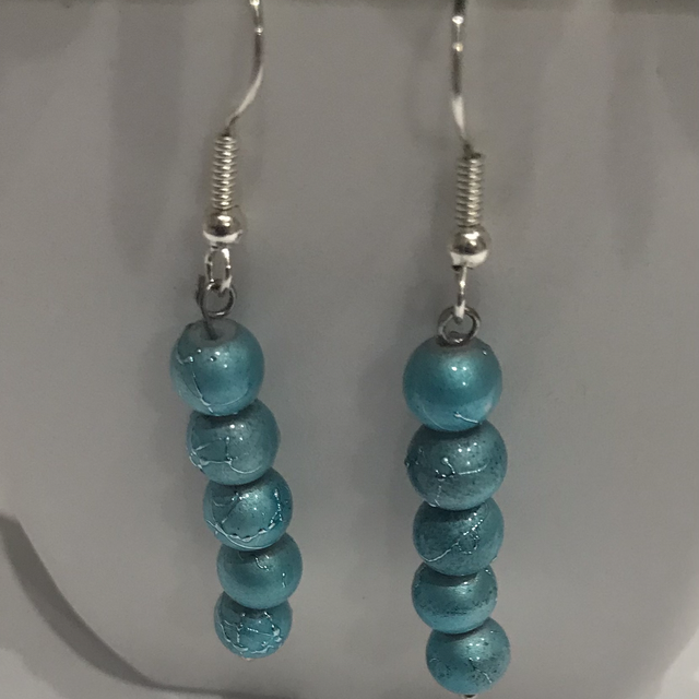 Turquoise Long Drop Earrings- TLD4531