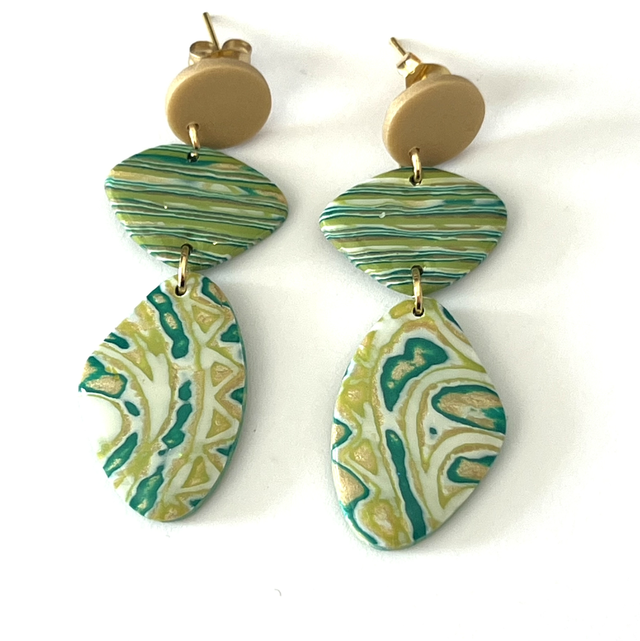 Boucles d’oreilles Oasis géométriques 