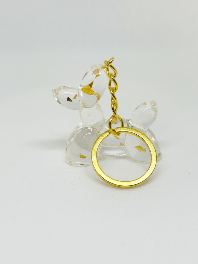 Porte-clé chien ballon