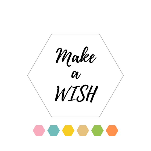 Hexagon "Make a WISH"