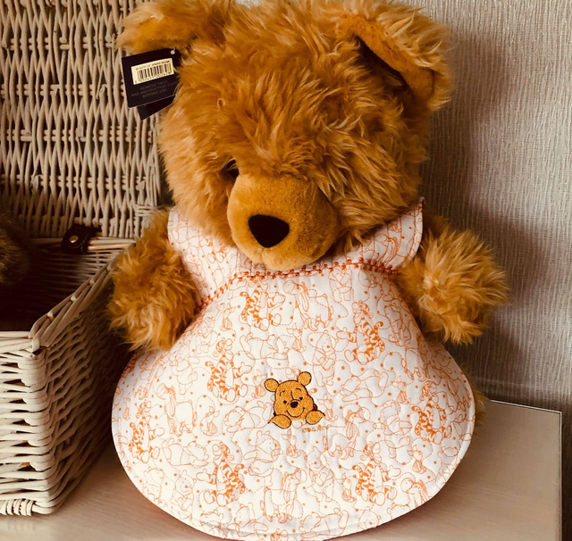 Embroidered Baby Bib Apron - Little Monster - age 3-12 months