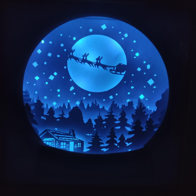 Lightbox Noël Boule à neige 