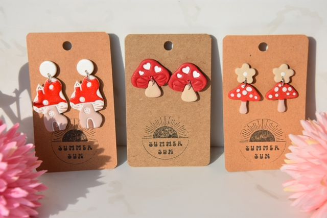 Mushroom Earrings