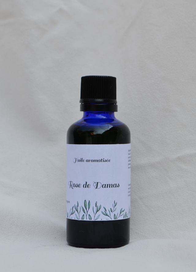 Huile aromatisée Rose de Damas