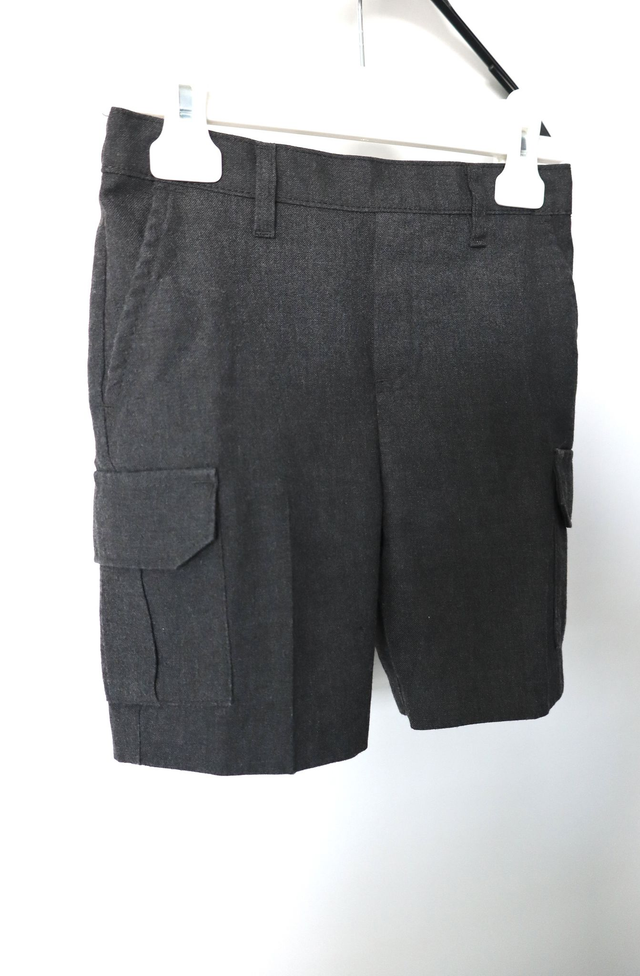 Grey cargo shorts