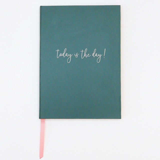 Caroline Gardner dark green hardback notebook
