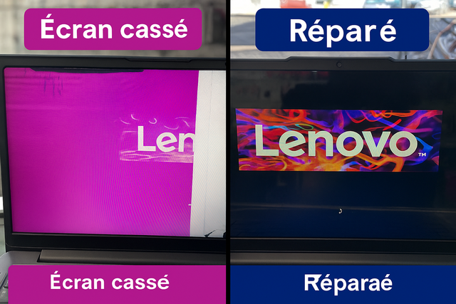 Écran dalle laptop 14’ 30 pin droite