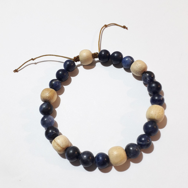 Sodalite Palo Santo Bracelet 