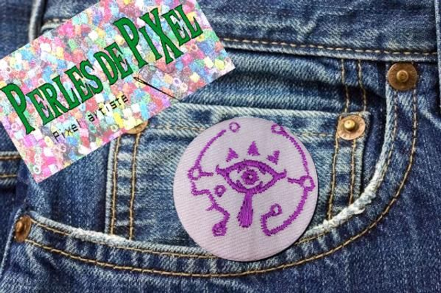 Symbole Hylien Zelda badge ou porte clé brodé