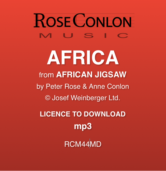 AFRICA  (from African Jigsaw by Peter Rose &amp; Anne Conlon)