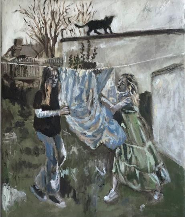 Captain Mahy's Cat - print of oil painting by Matthew Graysmith