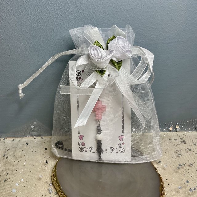 Adjustable bracelet with quartz cross. Fully adjustable cord bracelet.