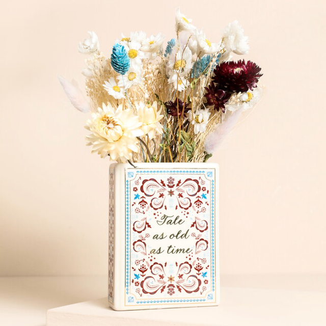 Take As Old As Time Mini Ceramic Book Vase