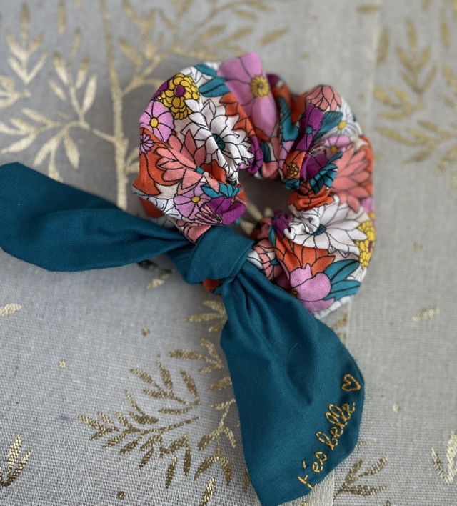 Mini Foulchie t’es belle (bleu canard, multi)