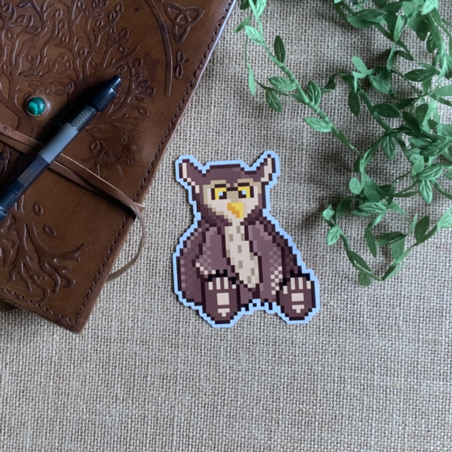 Owlbear - 10cm Pixel Sticker