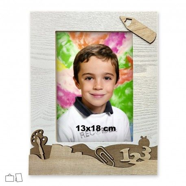cadre scolaire avec photo verticale personnalisée en format 13x18