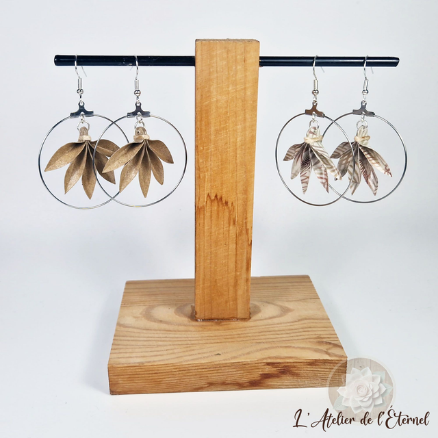 Boucles d'oreilles créoles Phœnix