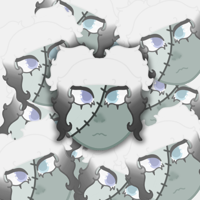 Zombie Girl Monster Sticker