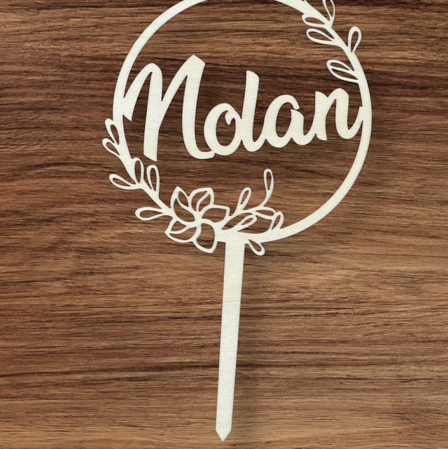 Cake topper personnalisable 