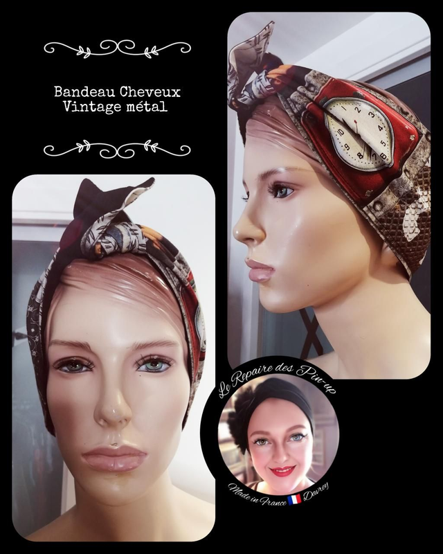Bandeau Cheveux Modèle Vintage Metal 