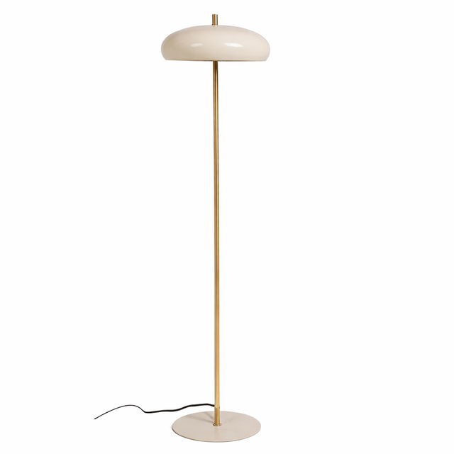 LAMPARA DE PIE CREMA