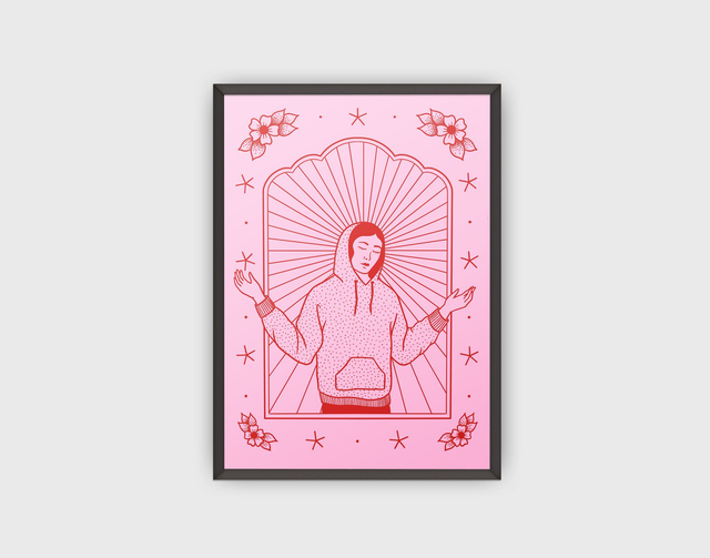 Plakat Modern Mary in Pink
