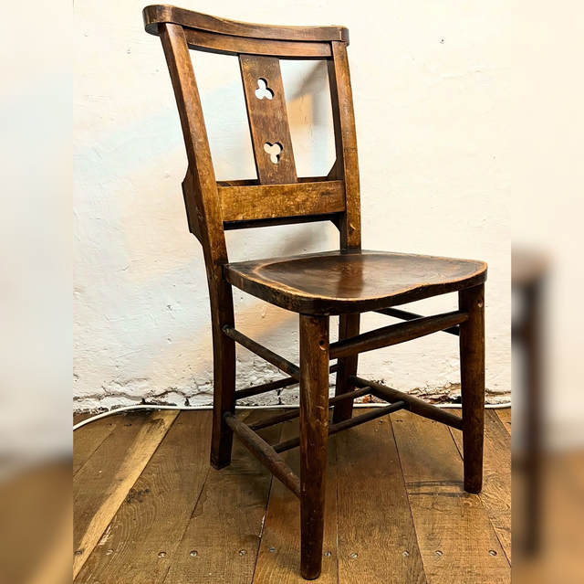 An Edwardian Elm/ Beech Chapel Chair