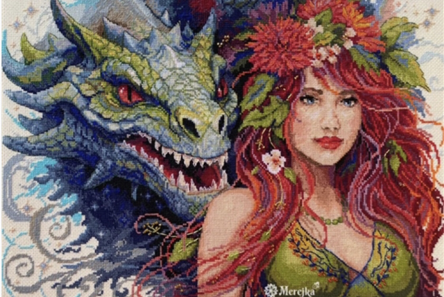 Merejka Pure Flame Counted Cross Stitch Kit.