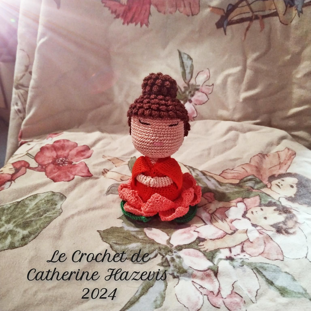 2024 Bouddha en kimono orange 