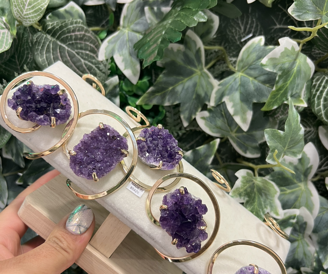 Amethyst bangle