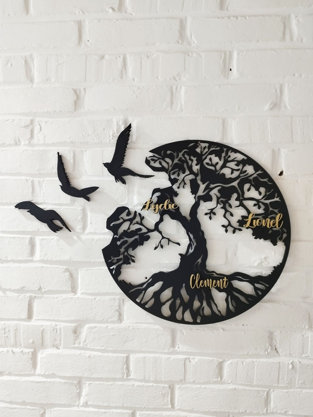 Arbre de Vie avec Hirondelles personnalisable