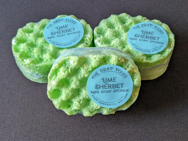 Lime Sherbet Mini Soap Sponge (85g)