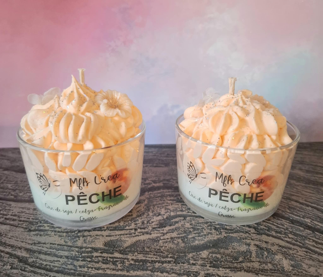 Bougie parfumée pêche