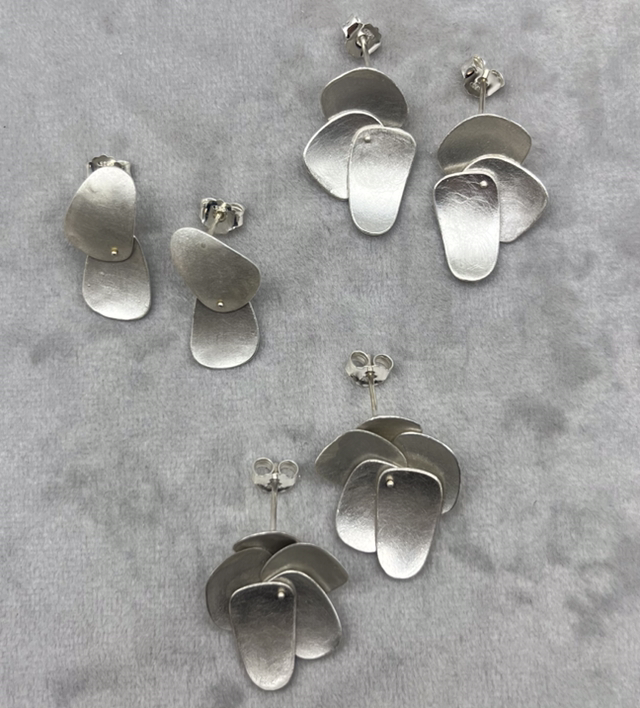 Petal cluster earrings 