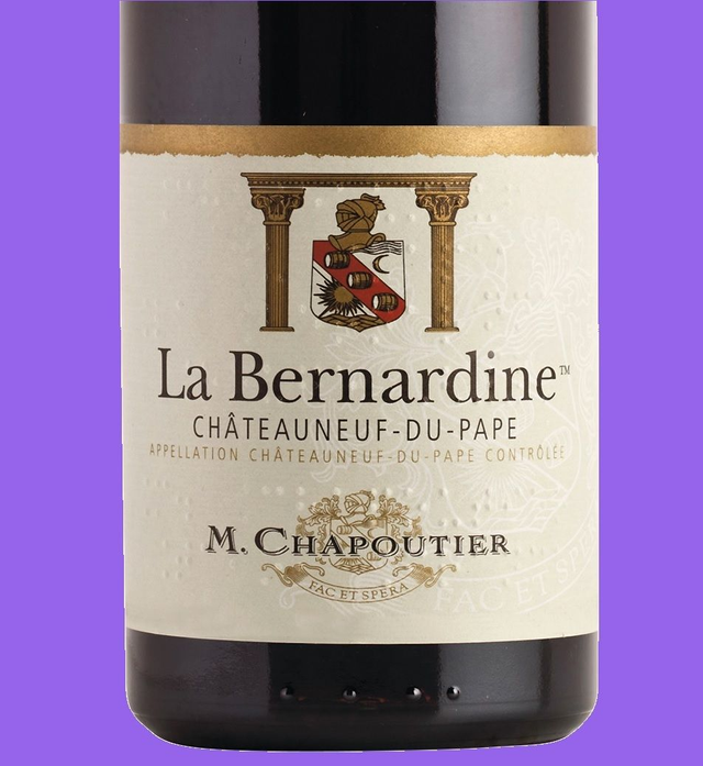 M Chapoutier Châteauneuf du Pape ‘La Bernardine’ Rouge,  2022, Rhône