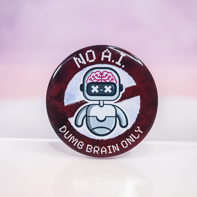 Badge 56mm No A.I Dumb Brain Only