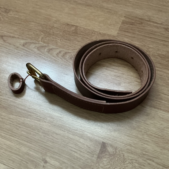 Ceinture en cuir de bœuf/taureau (taille 46 max. / coloris « Rouge Victoria »)