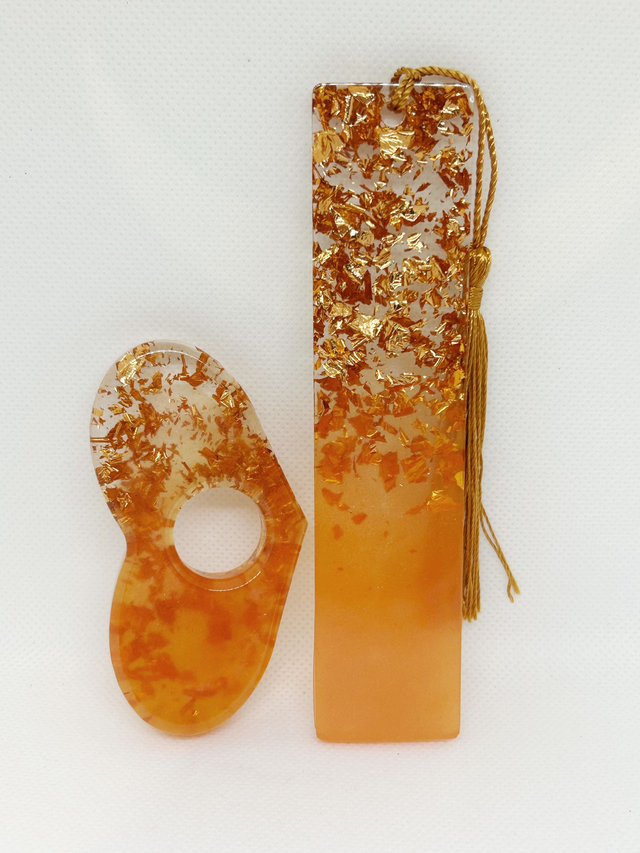 Ensemble marque-page + bague de lecture (petit trou)