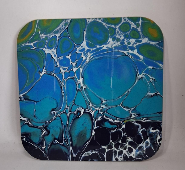 Acrylic cell swipe coaster 9 x 9cm