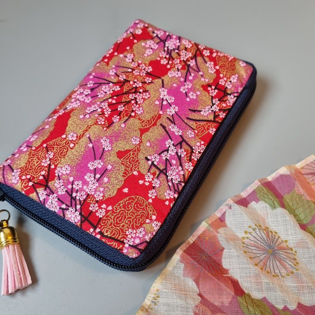 Portefeuille court zippé "Akina" rouge