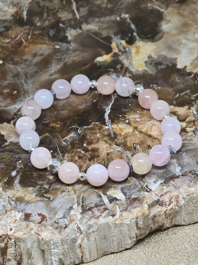 Bracelet Morganite 0,8 cm