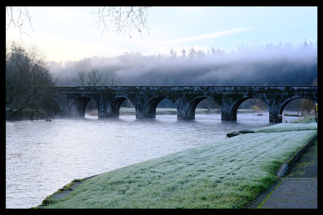 A4 Bridge in Winter- Photoprint Framed