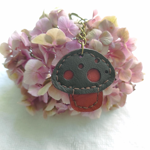 Porte clés champignon chocolat 