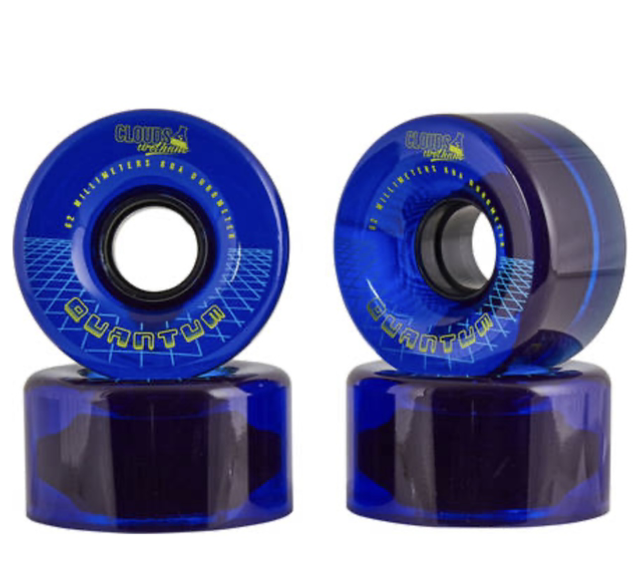 Clouds Urethane Quantum Outdoor Roller Skate Wheels 4-Pack